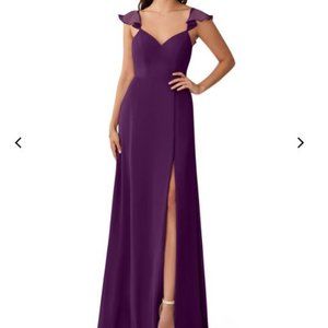 Azazie Everett Dress Color Grape size 4